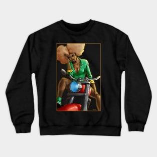 Afro Biker girl Crewneck Sweatshirt